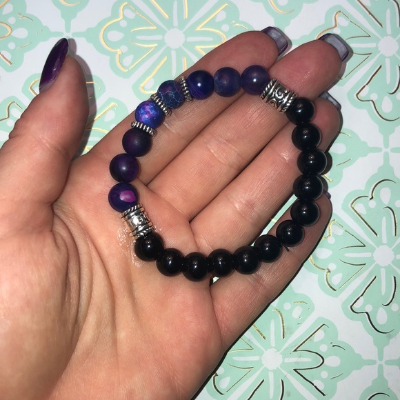 🌸Agate Stretch Bracelet - Picture 2 of 4